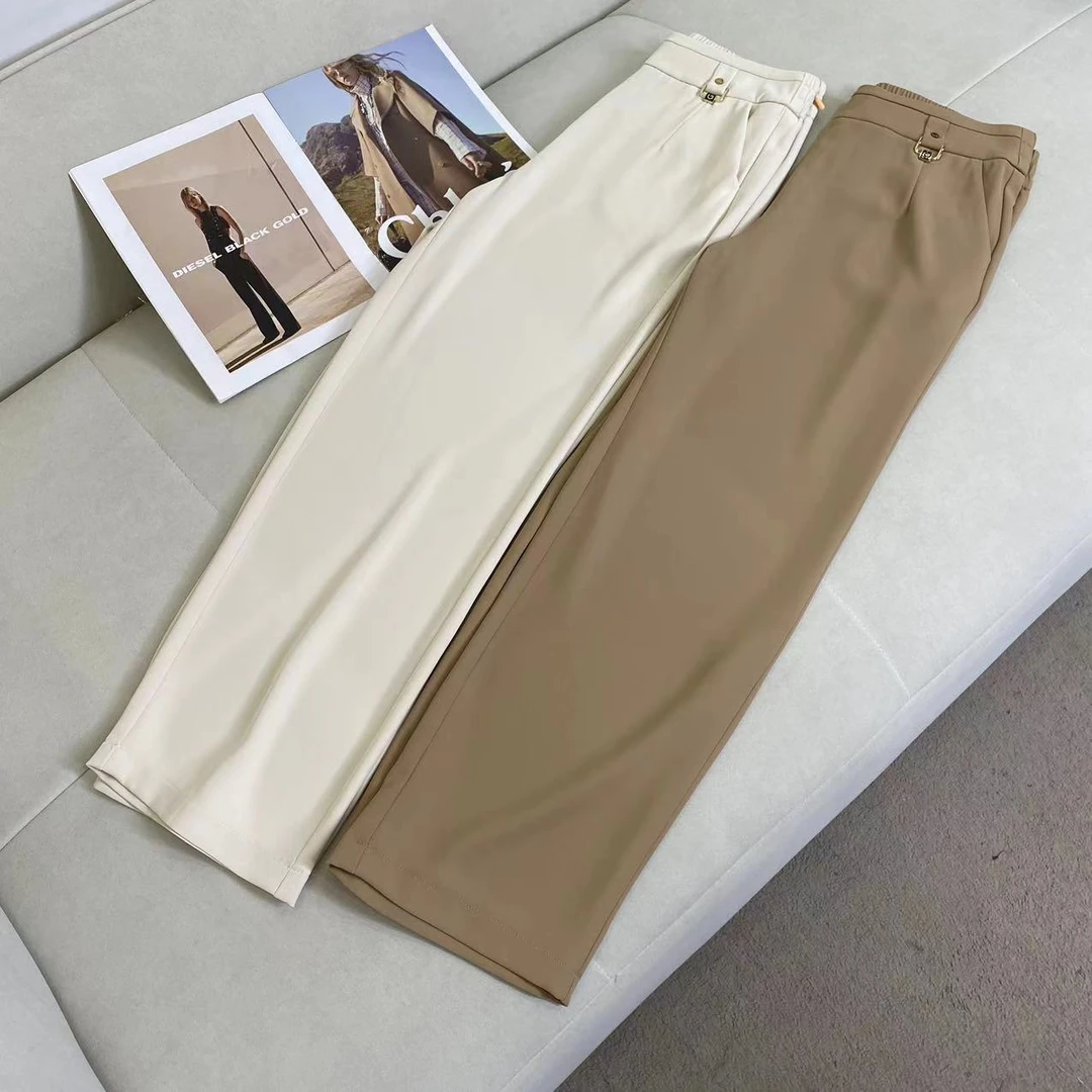 百搭气质直筒休闲显瘦直筒裤C4214