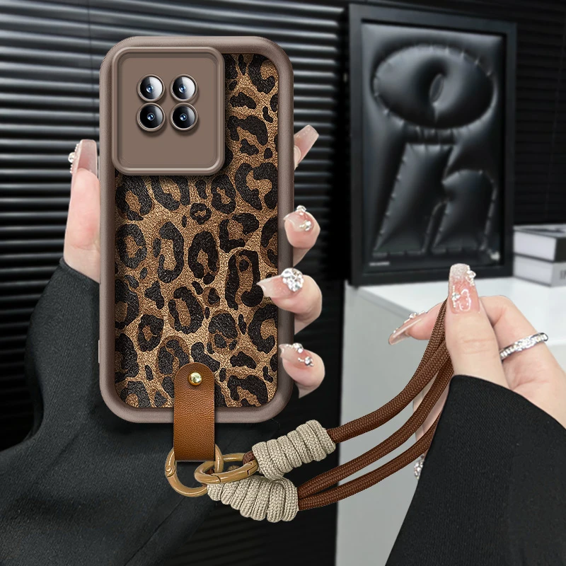 适用【一加ace2】ins风秋冬美拉德豹纹防摔全包创意网红手机壳女款