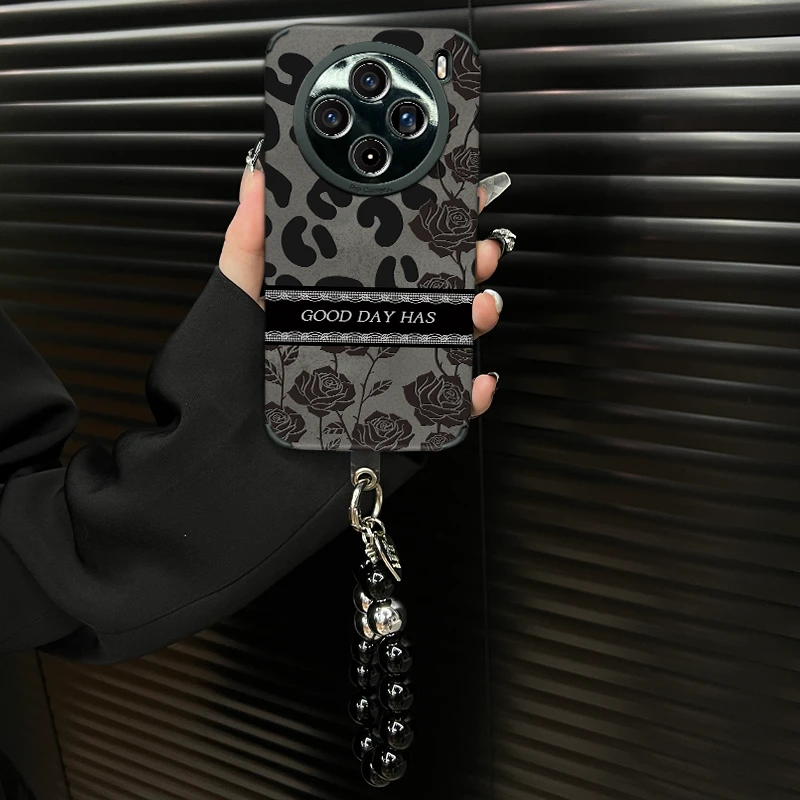 适用【vivox100s】皮质软壳ins风玫瑰创意防摔全包个性网红手机壳女