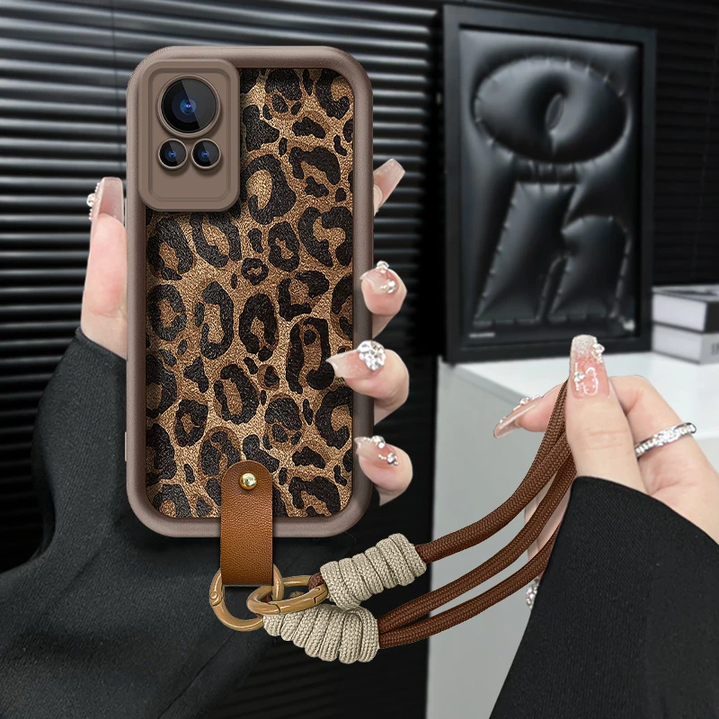 适用【华为nova12ultra】ins风秋冬美拉德豹纹全包创意网红手机壳女