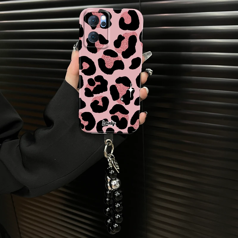 适用【opporeno7pro】ins风菲林壳高级感创意个性网红豹纹手机壳女