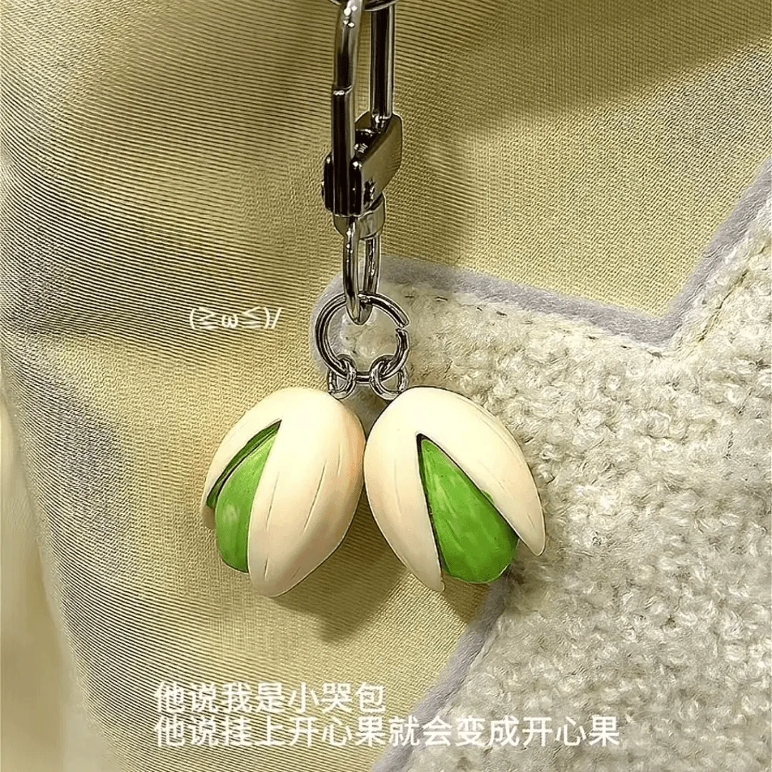 开心果挂件钥匙扣挂饰钥匙链创意钥匙圈背包装饰包包可爱小挂件