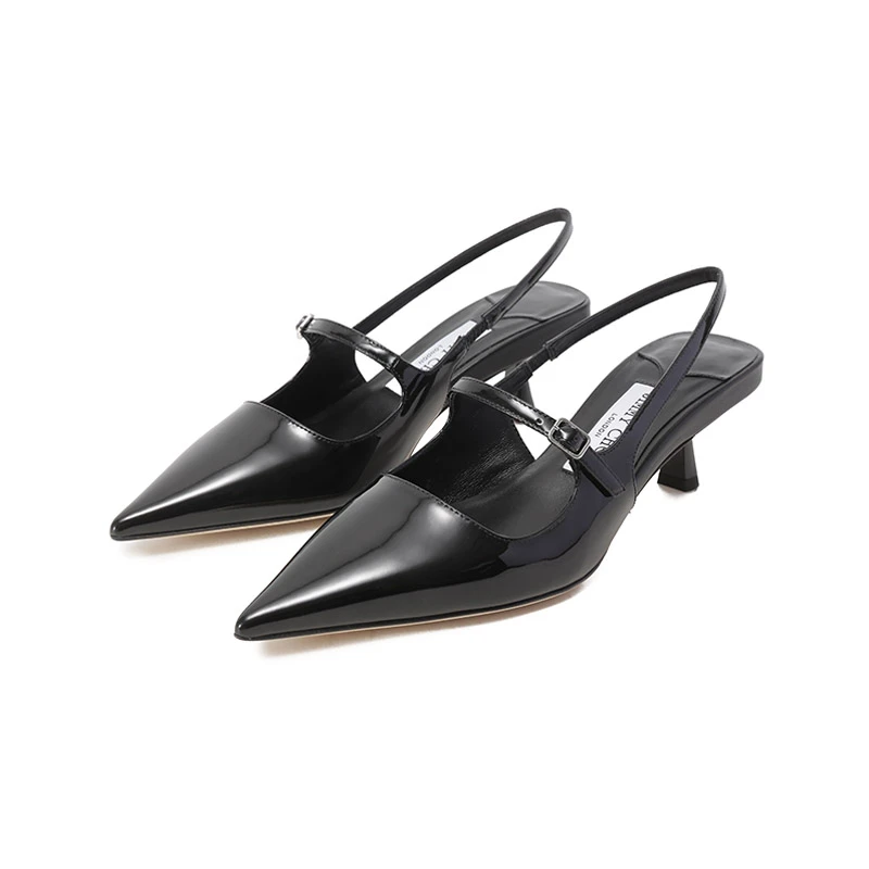 未使用 JIMMY CHOO/吉米周 女士露跟高跟凉鞋跟高4.5cm DIDI PAT