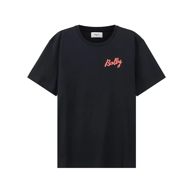 Bally巴利 男士棉质LOGO胶印圆领短袖T恤 M5BA908F