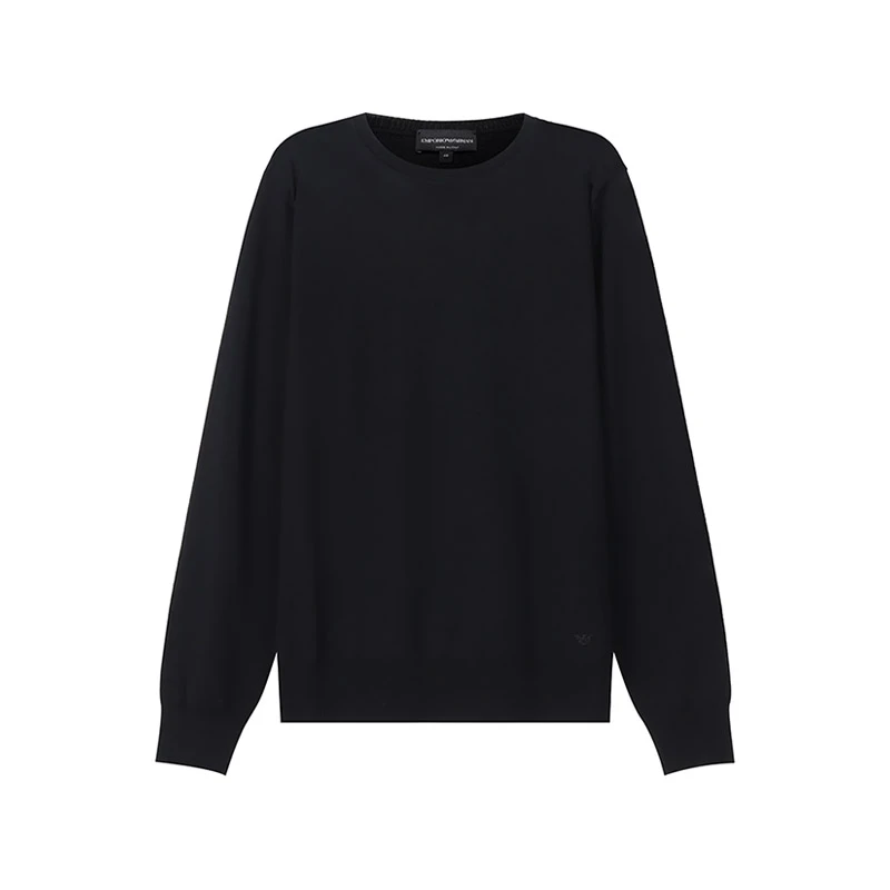 Emporio Armani阿玛尼  男士薄款圆领羊毛衫打底衫8N1M42 1M67Z