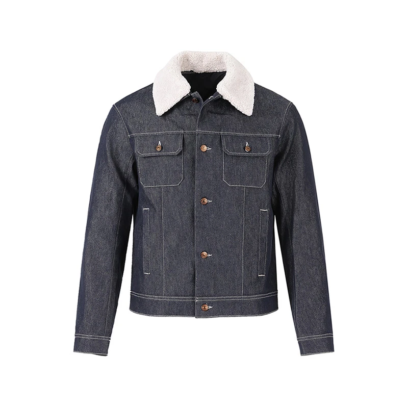 AX阿玛尼 男士薄款夹棉牛仔夹克短款上衣外套6RZB48 Z1X5Z