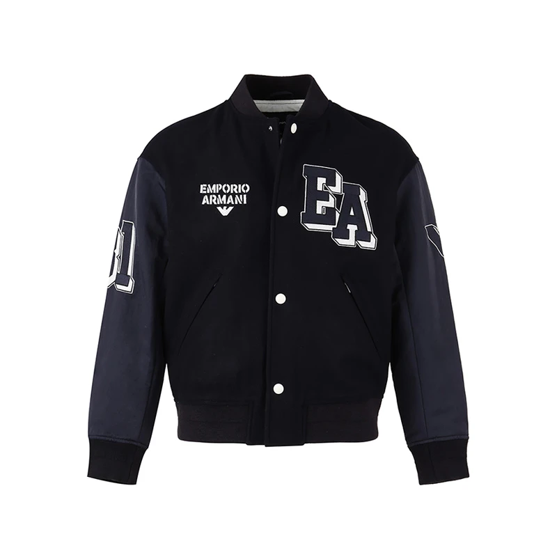 全新未使用  EA阿玛尼男士宽松薄棉棒球服夹克棉服6R1B89 1NHNZ