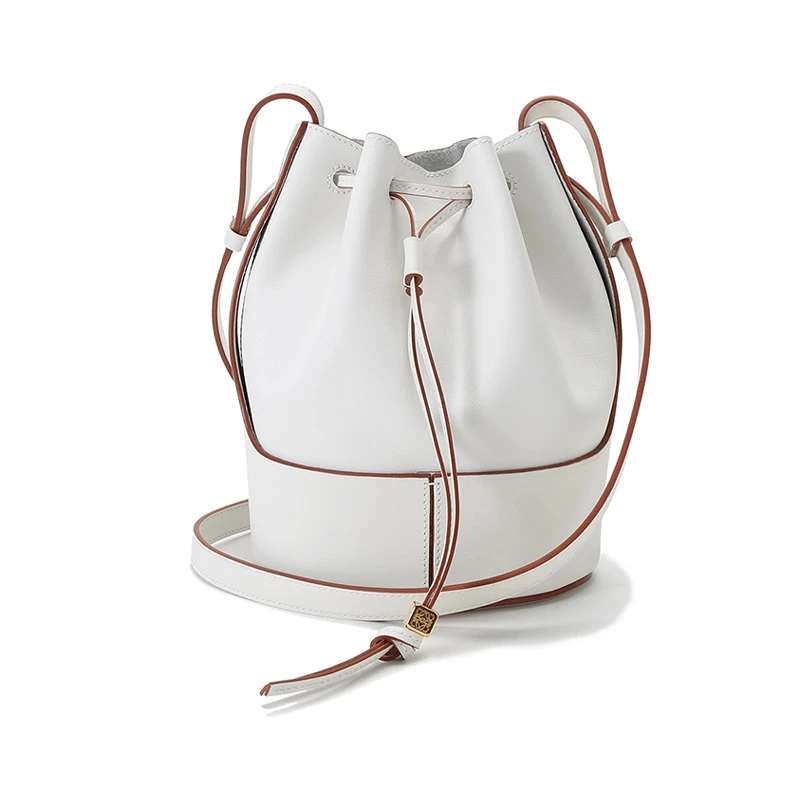 Loewe罗意威 女士牛皮单肩斜挎包水桶包抽绳包小号 326 75AC31