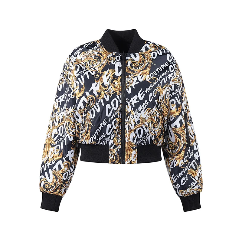 Versace范思哲 VJC 女士短款宽松版双面穿棉服夹克73HAT408 CQS41