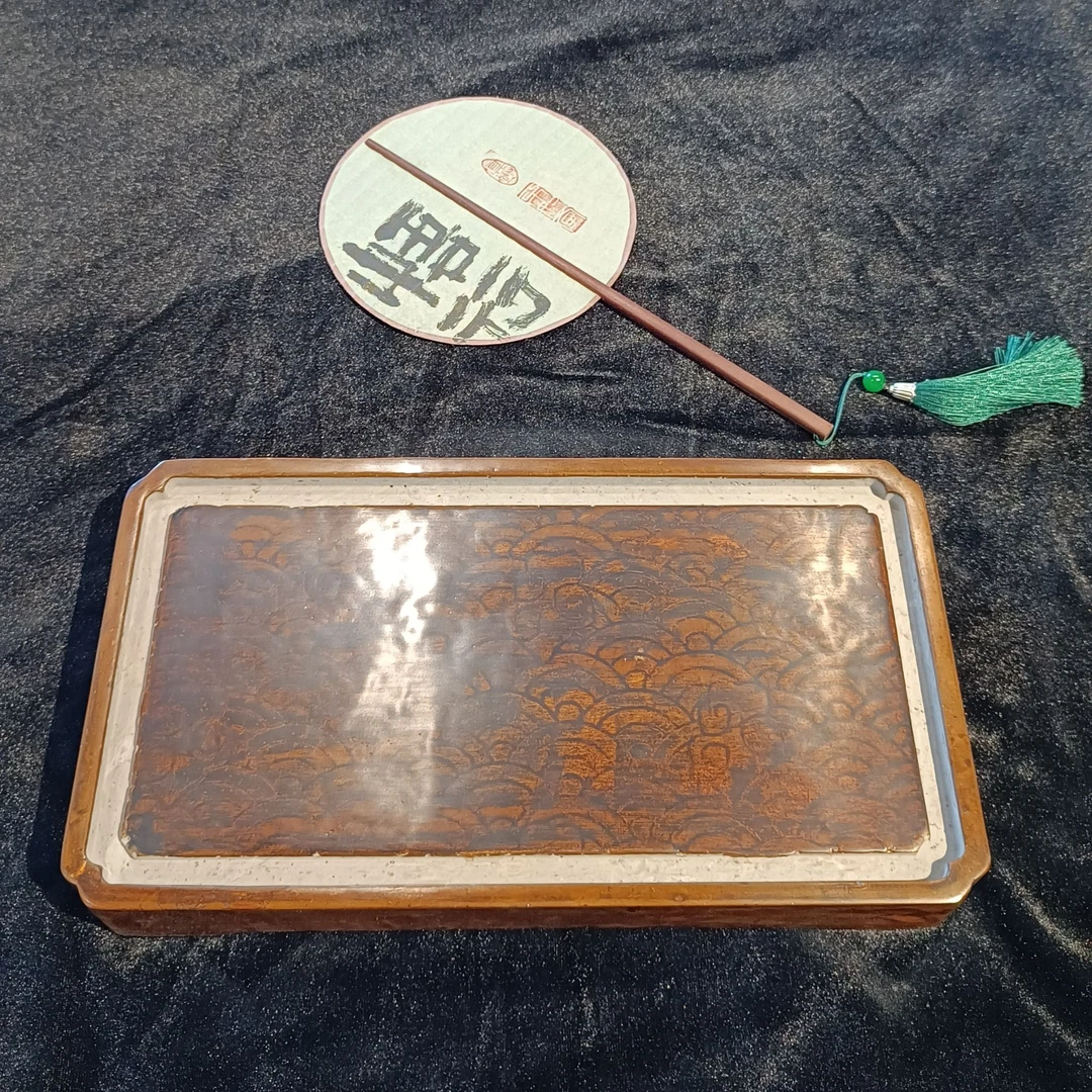 御窑金砖茶台  海浪纹 小茶台