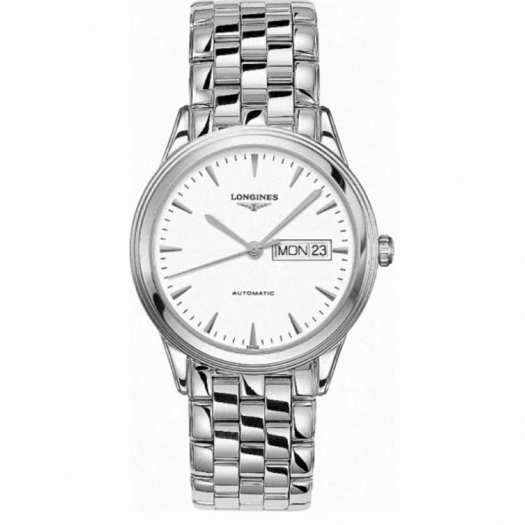 99新 Longines/浪琴 军旗899/38.5mm/双历条丁机械男表