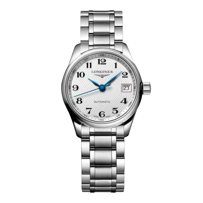 99新 Longines/浪琴 1名匠257/29mm/白盘数字女士机械