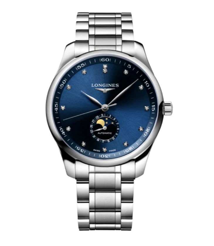 99新 Longines/浪琴 名匠919/42mm/四针月相机械男表