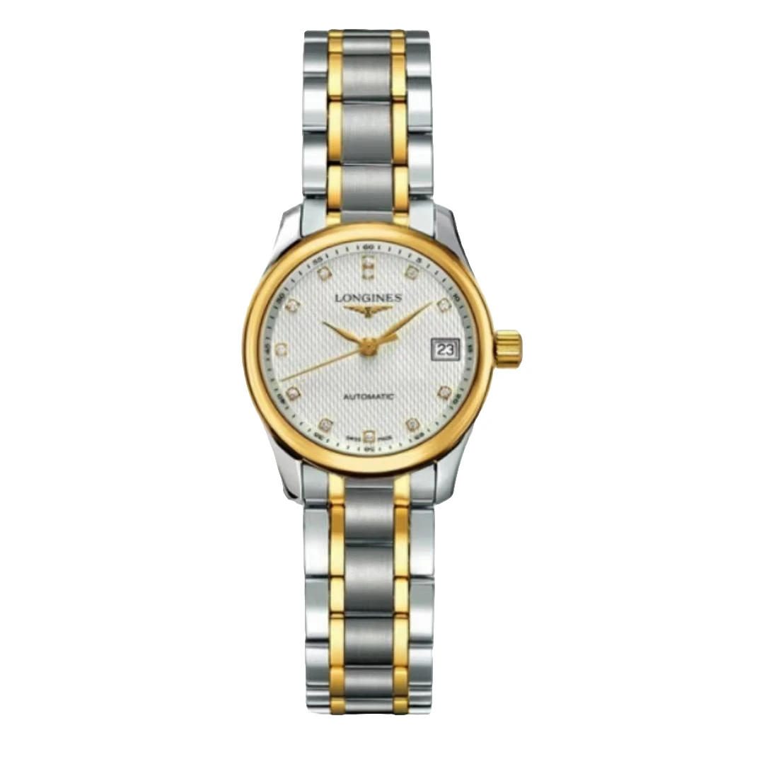 99新 Longines/浪琴 名匠128/25.5mm/钻刻机械女士腕表/公价24700