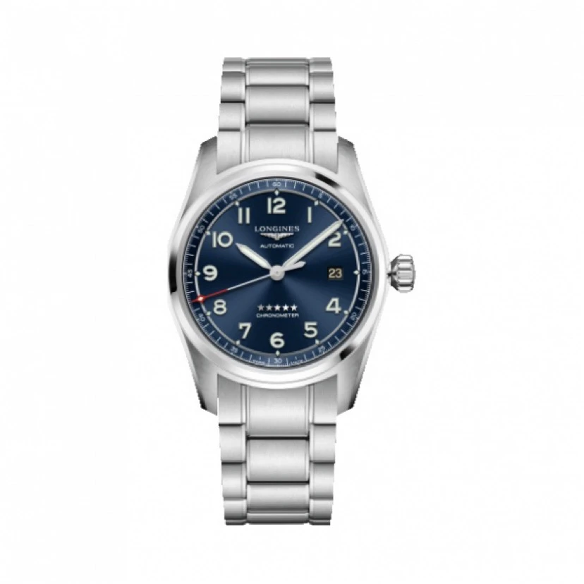 99新 Longines/浪琴 先行者810/40mm/蓝盘数字机械男表/公价17700