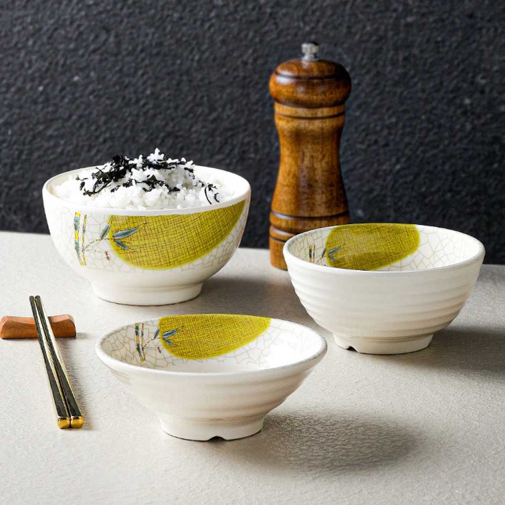 A5密胺餐具商用碗仿瓷米饭小汤碗餐厅饭店粥碗火锅店调料碗米饭碗