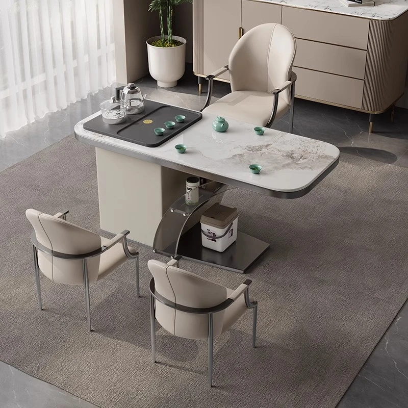 茶台烧水壶客厅茶桌茶台茶桌一体简约现代阳台小茶桌自带电磁炉