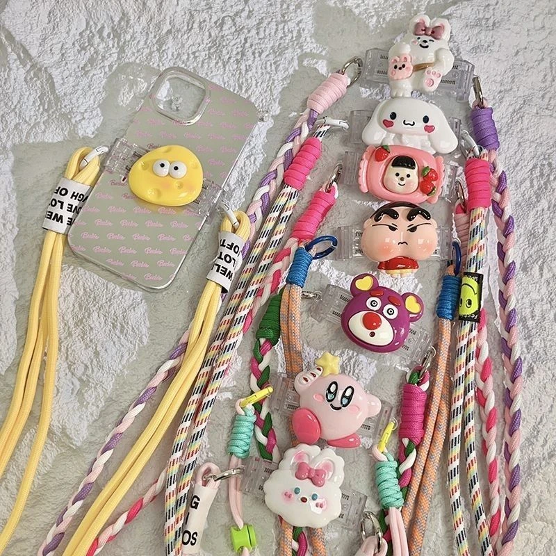 ins卡通加长长绳通用女款手机户外手机链diy肩带背带挂绳
