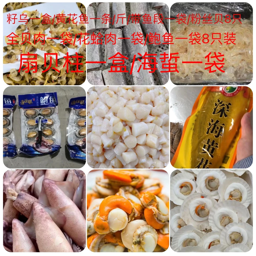【速冻】海鲜 拼装 礼包 内海海鲜 秦皇岛发货