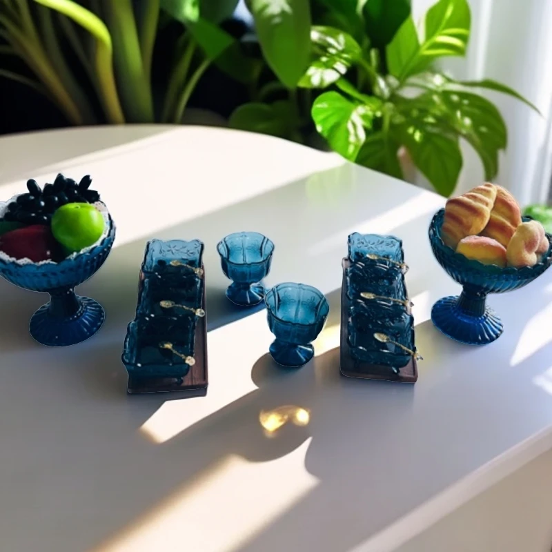 高级蓝玻璃1⃣️2⃣️件套