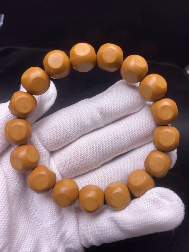 微瑕雕刻【猴头大六方】手串男士菩提文玩佛珠核桃原籽大尺寸