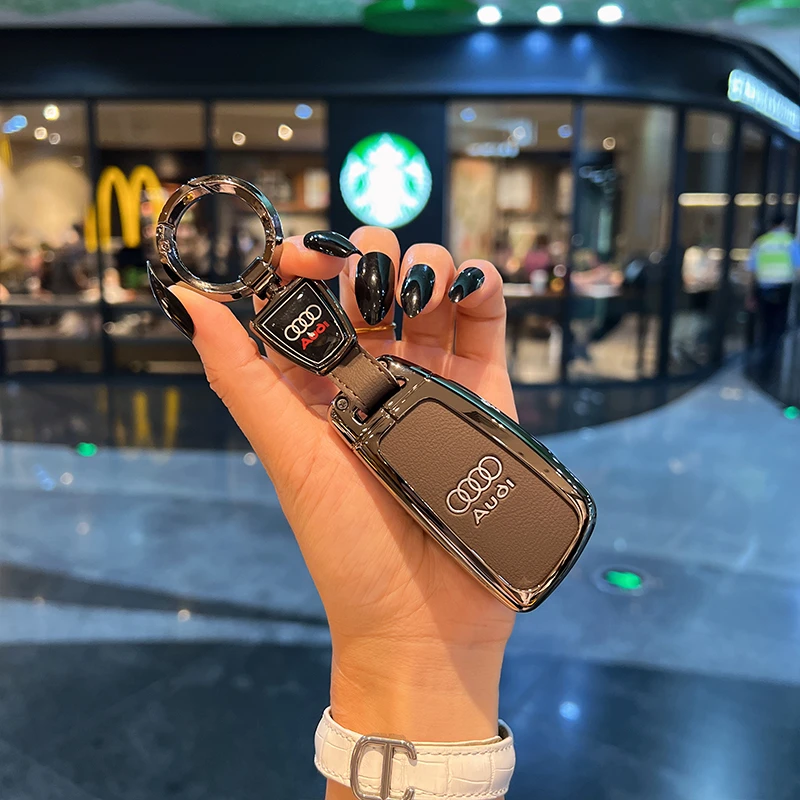 适用于奥迪A3车钥匙套折叠A1 Q3 Q2L TT保护壳老款A6 Q7 Q5包扣男