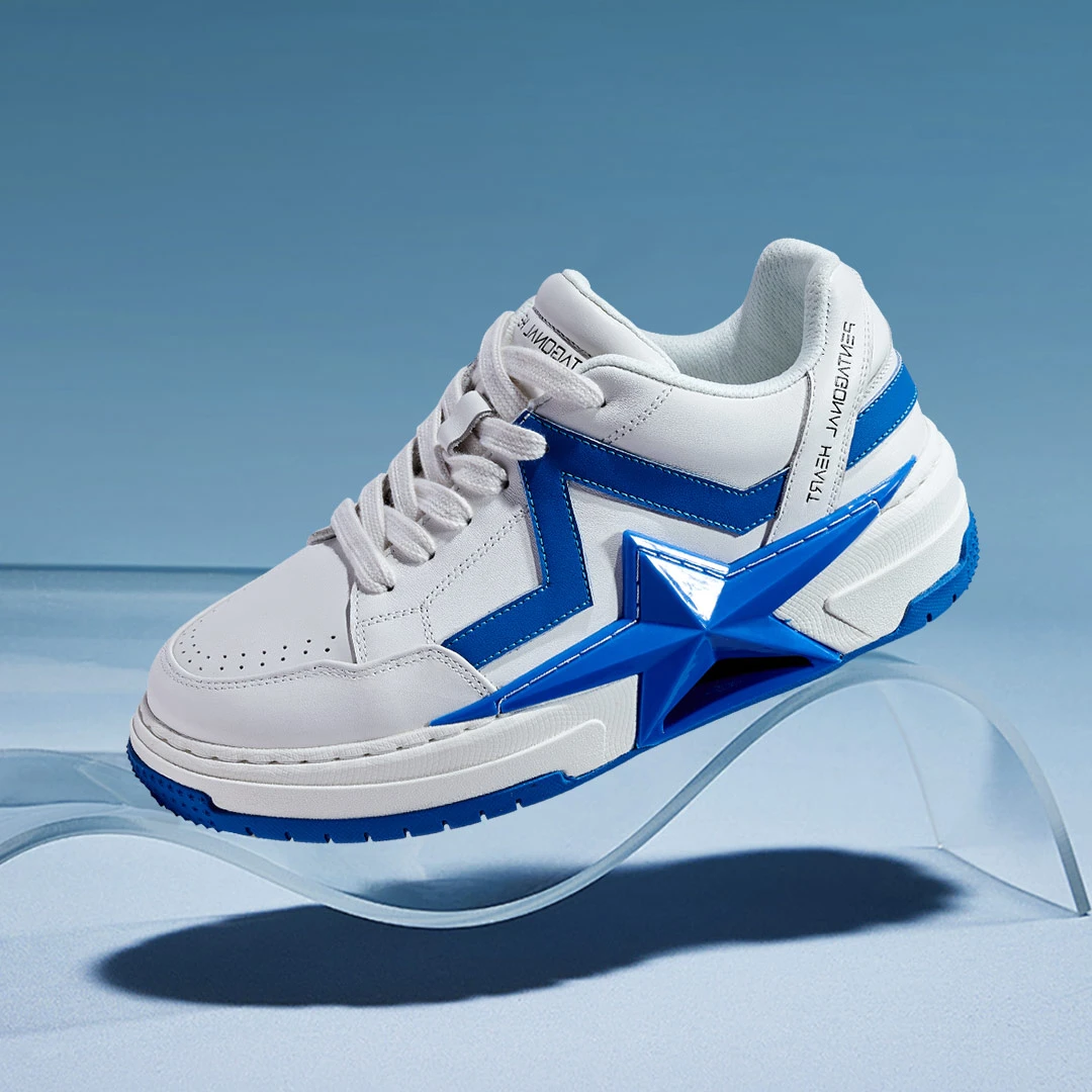 五角心踏星步梦系列星星鞋情侣休闲鞋百搭透气舒适潮鞋增高板鞋