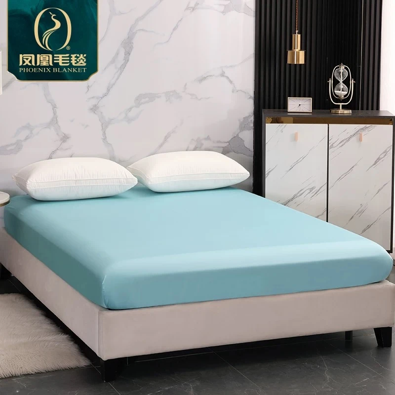 【纯色床笠】纯棉60支长绒棉纯色床罩棉床垫保护罩床套罩