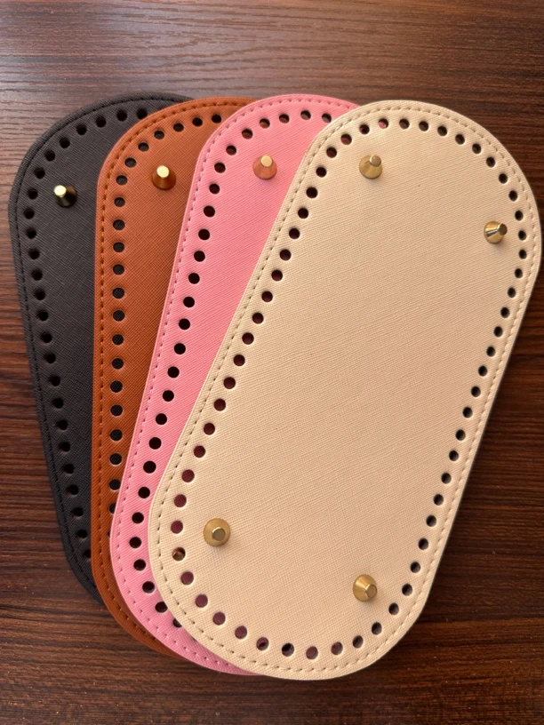 （满9元包邮）PU皮质水桶包底板手工DIY椭圆形布艺包配件