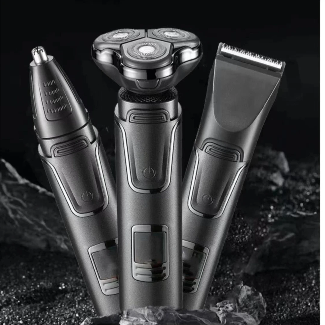 剃须刀三合一多功能刮胡刀理发器鼻毛器--剃须修发三合一