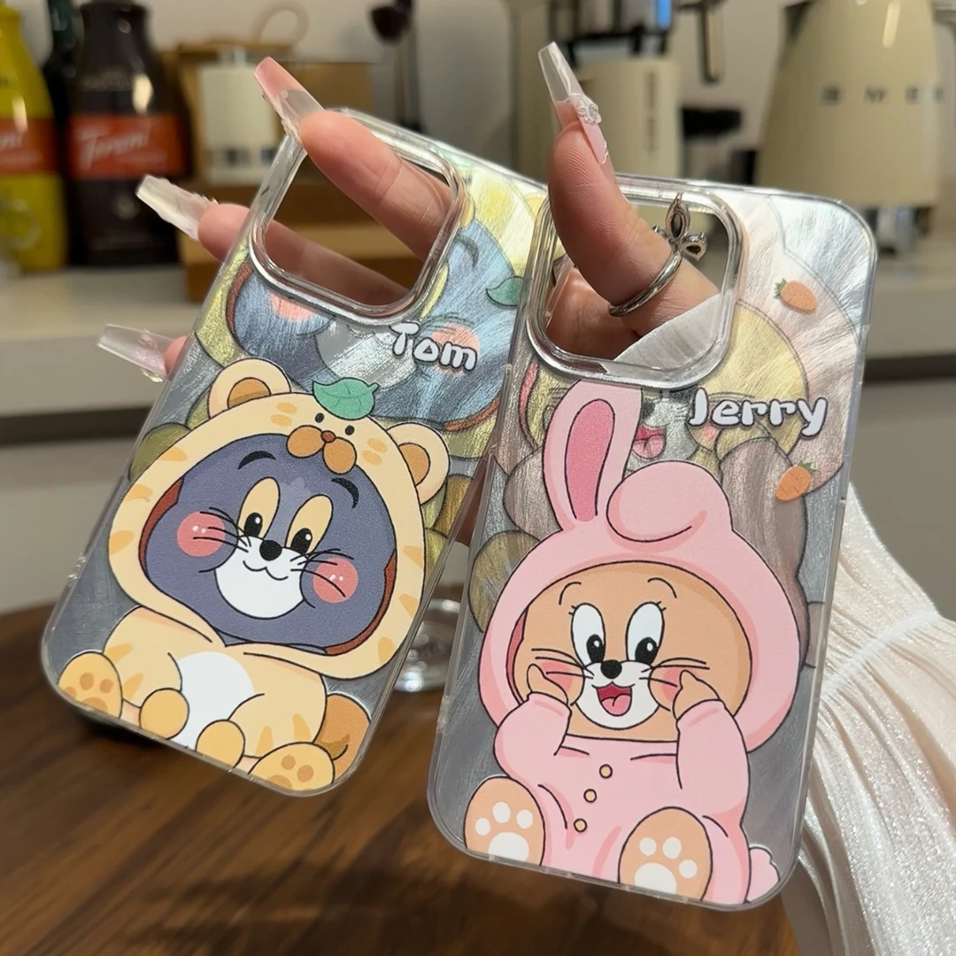 汤姆和玛丽苹果13vivo华为oppo小米iPhone15羽纱14proMax手机壳女
