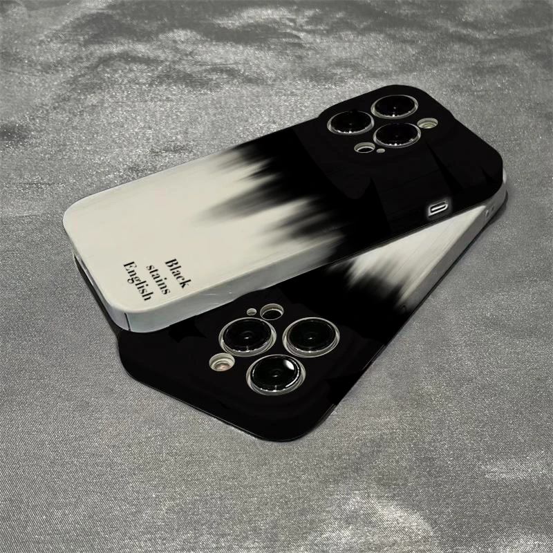 KEWU高级晕染黑菲林壳苹果华为vivo小米oppo手机壳iphone15/14/13