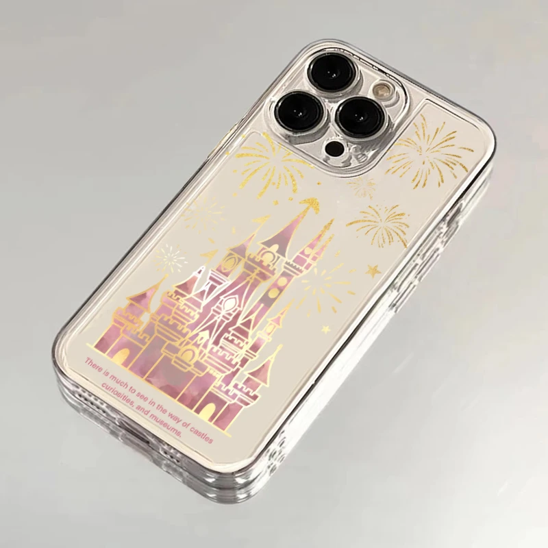 KEWU渐变烟花城堡适用iphone15/13苹果14手机壳华为vivo小米oppo
