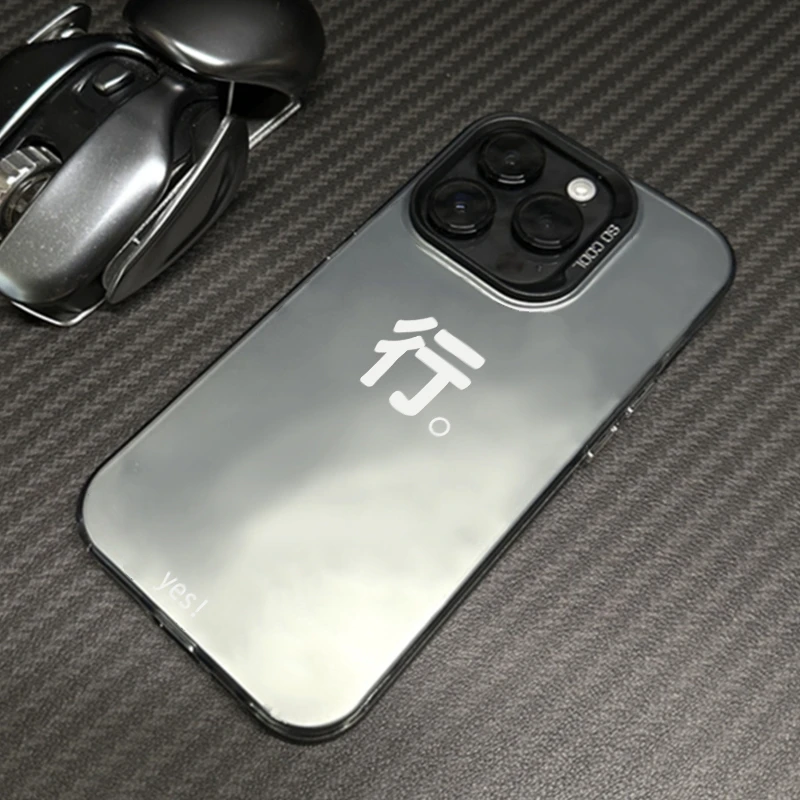KEWU文字滚行适用苹果15手机壳iPhone13/14promax防摔12高级11女