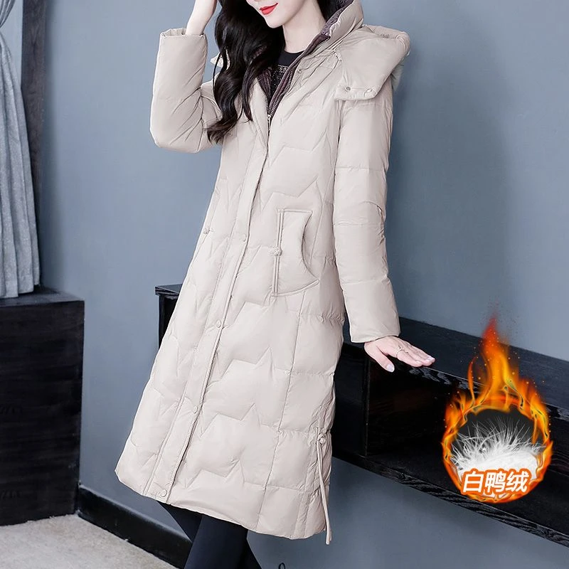 【保暖羽绒服】依薇欧大码女装羽绒服高端上档次2024新款23D02