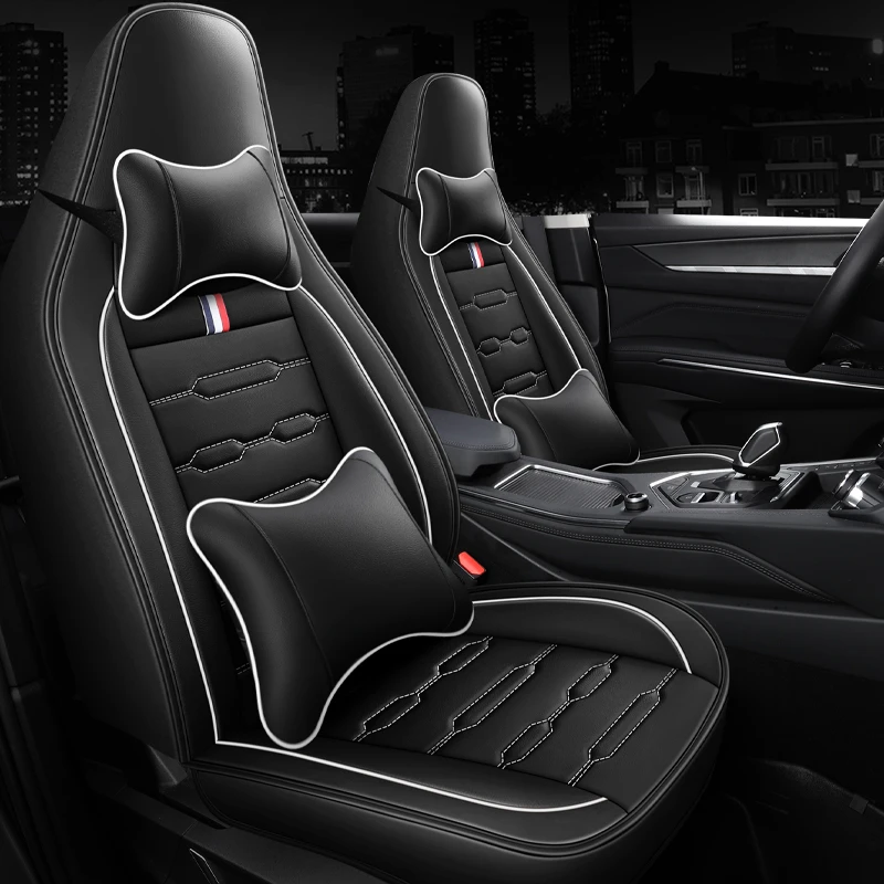 连体头车型专用汽车座套运动座椅汽车座套一体头枕车座套全包座套