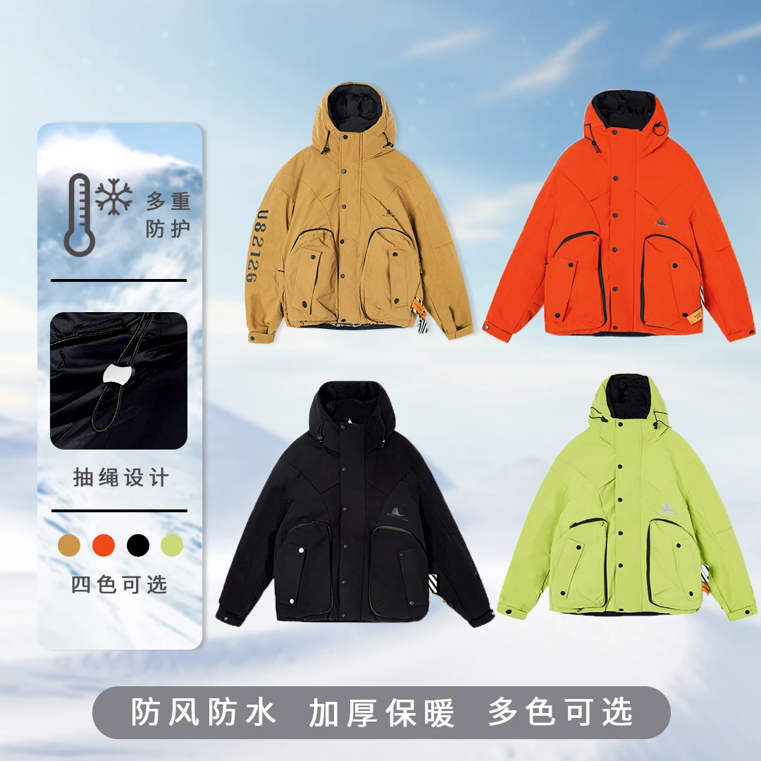 2024秋冬重工设计感户外显瘦百搭连帽防风冲锋衣ZX2405