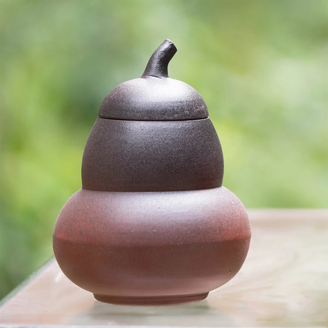 徐小敏【葫芦娃】老红豆 2014年 特级茶（搭 坭兴陶罐）纯好六堡茶