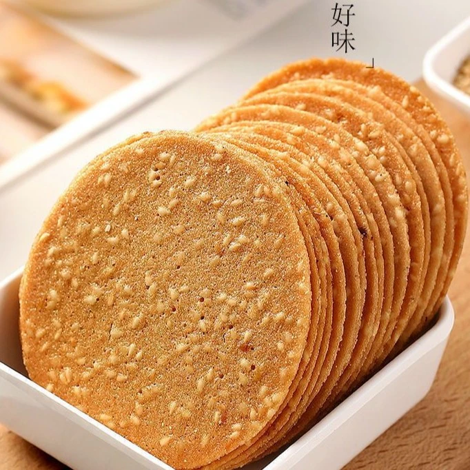 铁棍山药芝麻薄脆片独立包装手工烤片代餐零食小吃酥脆饼干整箱