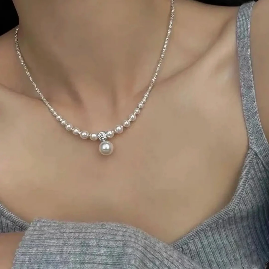 合金仿珍珠项链 铜合金项链【月光恋人】气质轻奢高级感优雅饰品