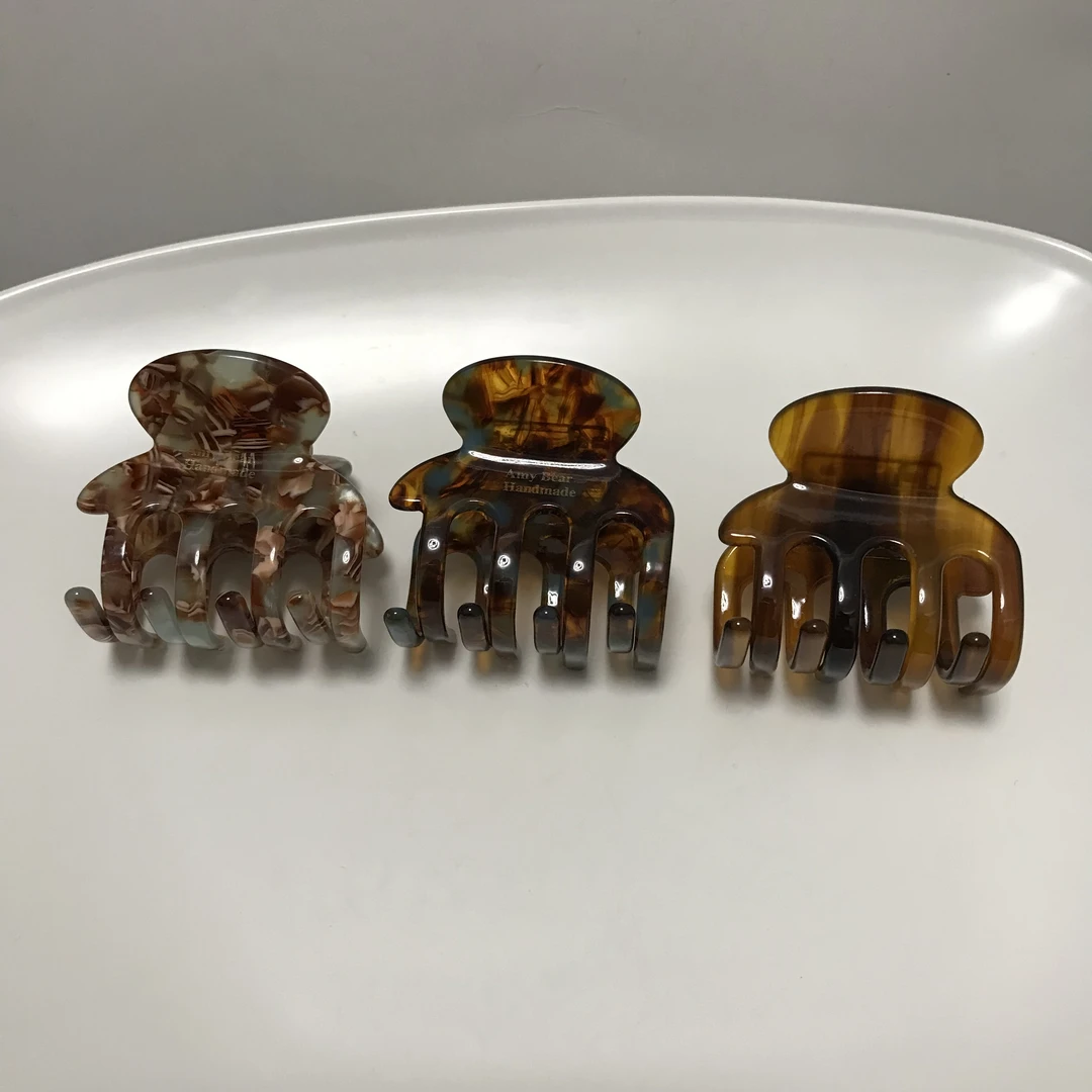 醋酸马尾抓夹半抓高扎气质时尚