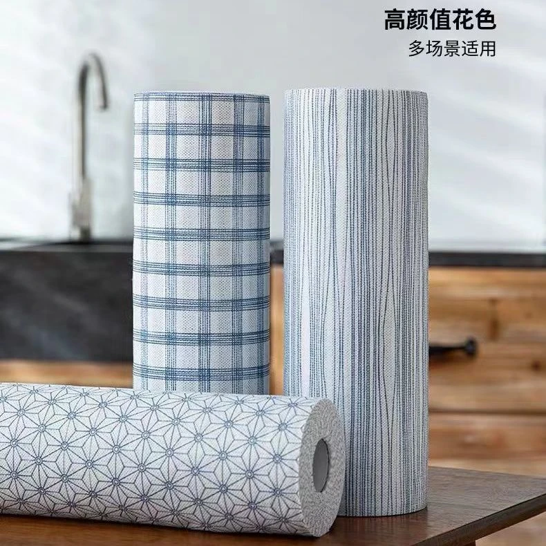 【30*30CM活动中】格子纹厨房清洁懒人抹布厨房纸一次性加大加厚