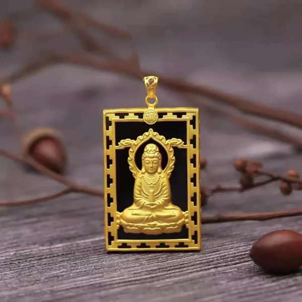 兵张总严选】精美和田玉大观音牌吊坠（抖音QIC质检+一物一证）