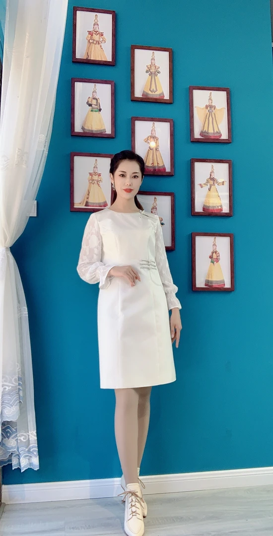 印象矜绣民族风连衣裙