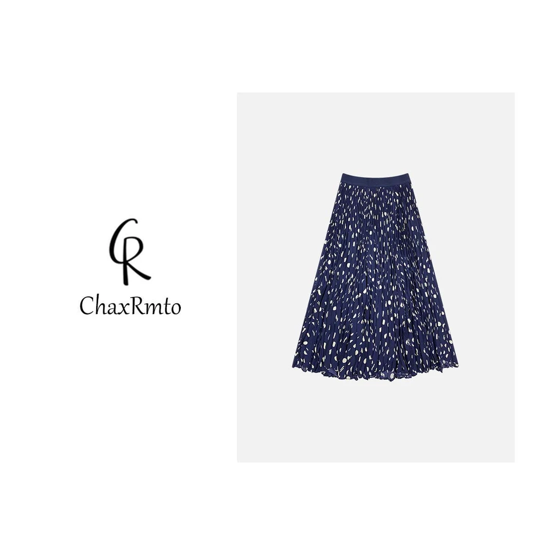 ChaxRmto斯斯 夏季气质高腰休闲裙时尚提花女装裙 SC1B0668