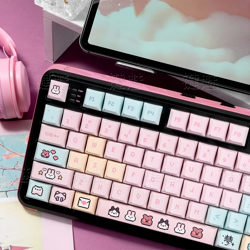 键小姬像素小宝复刻键帽全五面热升华原厂高度机械磁轴键盘键帽