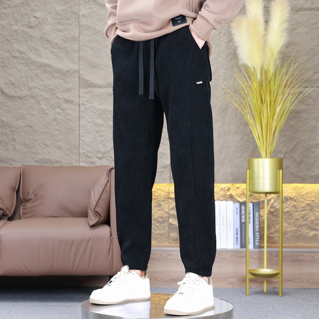 男裤秋款2024新款运动卫裤休闲裤宽松束脚裤子男士长裤