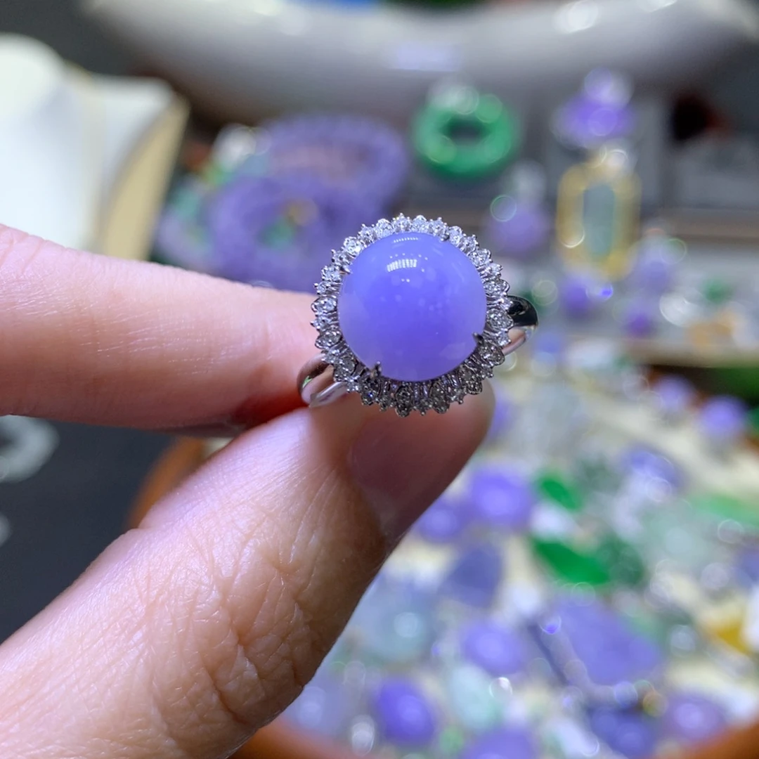 【闪购商品】翡翠颈饰18K金镶嵌翡翠吊坠项链