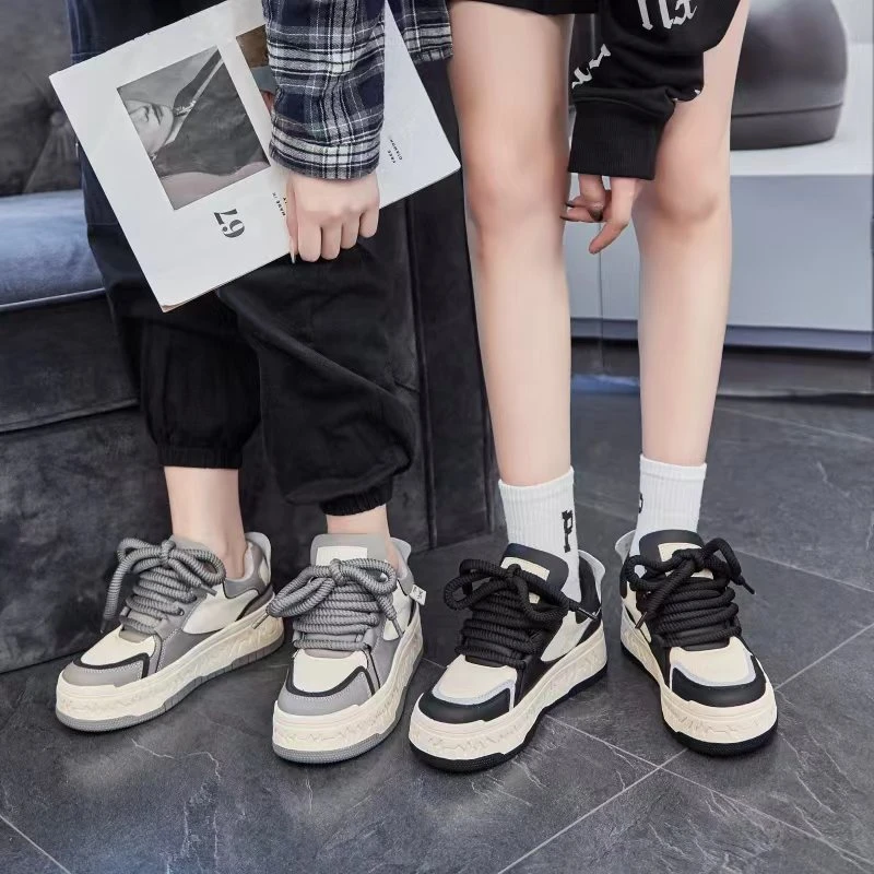 2024年蒙娜丽莎原创设计师厚底真皮休闲板鞋863-7