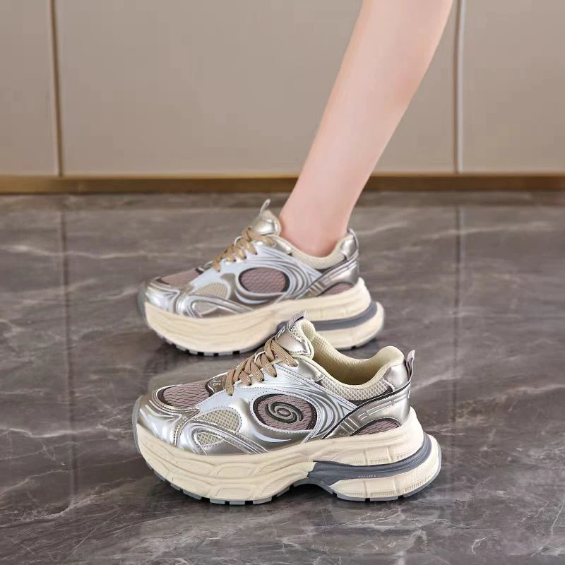 2024年秋季厚底轻便百搭真皮老爹鞋2080